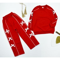 تصویر بلوز شلوار دخترانه یلدایی پاپیونی کد 10902 