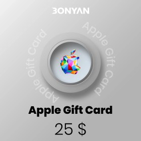 تصویر گیفت کارت اپل 25 دلاری آمریکا Apple iTunes Gift Card USA 25$