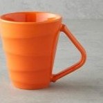 تصویر ماگ فنجان،سرامیکی نارنجی ۲۵۵میل english home مدل twisty 