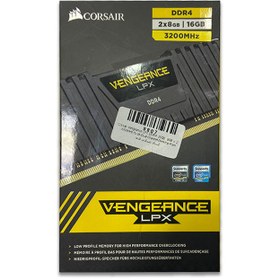 تصویر پک رم کورسیر Corsair Vengeance LPX 16GB 8GBx2 DDR4 3200mhz - آکبند گارانتی تا اردیبهشت 1404 