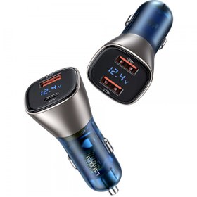 تصویر شارژر فندکی فست شارژ 72 وات یوسامز usams car charger Type-C / USB-C CC155 