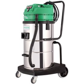 تصویر جاروبرقی صنعتی سه موتور اتوماتیک Green H703A Industrial Three-Motor Automatic Vacuum Cleaner Green H703A