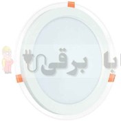 تصویر پنل سقفی گرد توکار 36 وات زانیس مدل دور شیشه 