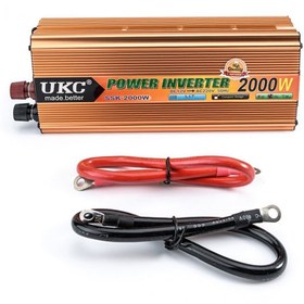 تصویر اینورتر تبدیل برق 12V به 220V مدل UKC 2000w POWER INVERTER 2000W UKC