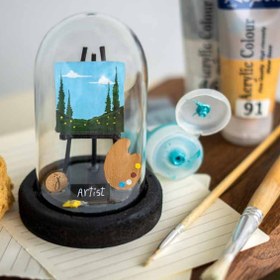 تصویر گوی دکوری طرح نقاش کوچک 