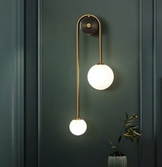 تصویر لوستر دیواری فلزی 