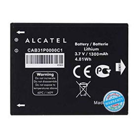 تصویر باتری اورجینال گوشی آلکاتل OT-990 مدل CAB31P0000C1 Alcatel OT-990 - CAB31P0000C1 Battery