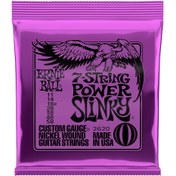 تصویر سیم گیتار الکتریک ERNIEBALL POWER SLINKY NICKEL WOUND 7-STRING 11-58 