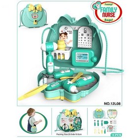 تصویر ست اسباب بازی پزشکی کیفی مدل Family Nurse Bags 12L08 