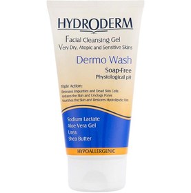 تصویر ژل شستشو و پاک کننده صورت پوست خشک هیدرودرم Hydroderm Dermo Wash Facial Cleansing Gel For Very Dry Skin Makeup Remover