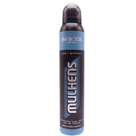 تصویر اسپری بدن مردانه مدل Invictus حجم 200 میل مولهنس Mulhans Invictus model body spray for men, volume 200 ml