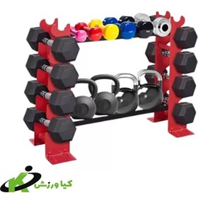 تصویر خرید رک طبقاتی دمبل dumbbell floor rack