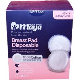 تصویر پد سینه یکبار مصرف مایا 30 عددی 