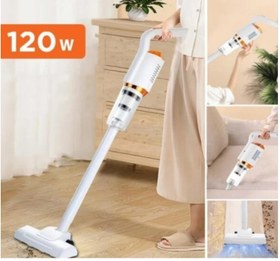 تصویر جارو عصایی شارژی وکیوم کلینر چندکاره (بی سیم) ۱۲۰ وات مدل HY-118 Wireless vacum cleaner