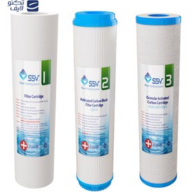 تصویر دستگاه تصفیه کننده آب اس اس وی مدل MaxGold 2W X1150 به همراه دستگاه تصفیه آب و فیلتر تصفیه آب بسته 3 عددی 