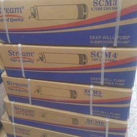 تصویر پمپ کفکش استریم مدل SCM8F تک فاز فلوتردار ۱۰۲ متری 