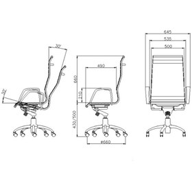 تصویر صندلی مدیریتی لیو مدل D81tm 
