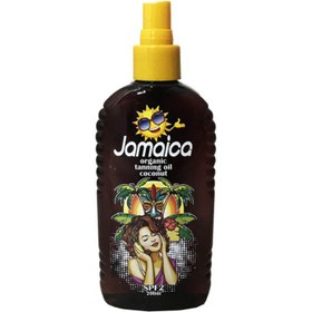 تصویر روغن برنزه کننده جامائیکا حاوی عصاره نارگیل حجم 200 میلی لیتر Jamaica Organic Tanning Oil Coconut , 200ml