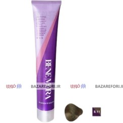 تصویر رنگ مو شماره 8.11 حجم 100 میلی لیتر ( رنگ بلوند زیتونی روشن ) برند بن مورا - بازار فوری ظHair dye number 8.11- volume 100 ml (light olive blonde colO​R)- Ben MO​Ra bra​nd