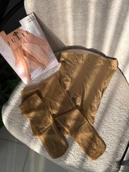 تصویر جوراب شلواری شیشه ای مجلسی رنگ نود برند وارداتی جولی - نود Tights