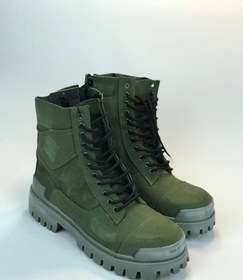 تصویر بوت مردانه بالنسیاگا مدل 6383 چرم سبز 