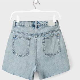 تصویر شلوارک جین نوجوانانه برند mango Youth Teen Denim Shorts