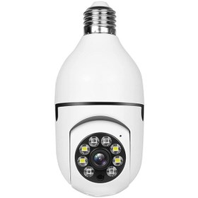 تصویر دوربین مخفی لامپی چرخش 360 درجه قابل کنترل با نرم افزار v380 غیر اصل Smart camera V380