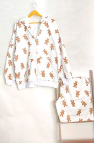 تصویر هودی شلوارک خرسی 