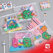 تصویر پوشه زیپ دار A5 طرح دایناسور و فانتزی 