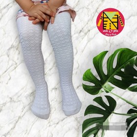 تصویر جوراب شلواری دخترانه کیابی 7 تا 10 سال XP014 plain ribbed tights XP014