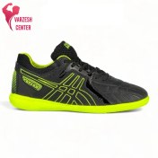 تصویر کفش فوتسال اسیکس مدل COPERO رویه چرم سایز بزرگ 