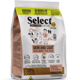 تصویر غذای خشک گربه بالغ مونلو سلکت مدل پوست و مو monello select adult cat dry food skin and coat