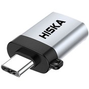 تصویر مبدل OTG USB-C به USB 3.0 هیسکا مدل OT-04 اورجینال 