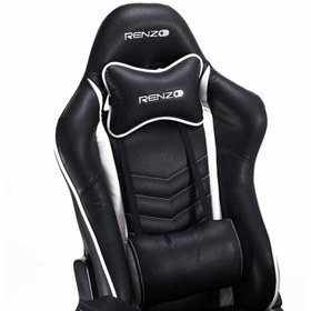 تصویر صندلی گیمینگ رنزو مدل White Renzo White Gaming Chair