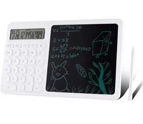 تصویر ماشین حساب و پد یادداشت گرین لاین مدل CalcuWrite Pro ا Green Lion CalcWrite Pro Calculator-Writing GNCALCWPAD Pad Combo Green Lion CalcWrite Pro Calculator-Writing GNCALCWPAD Pad Combo