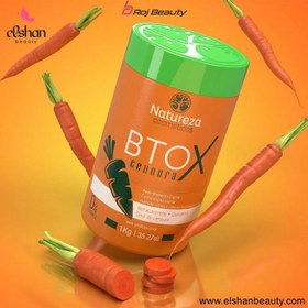 تصویر بوتاکس مو هویج ناتوریزا 1000 میل Professional Keratin Treatment Orange Carrot Btox Beta-Carotene 1kg - Natureza