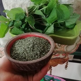 تصویر سبزی پونه یا اوجی یا خالواش محلی خشک شده شمال خانگی وبدون چوب وبهداشتی(100)گرمی 