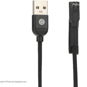 تصویر کابل تبدیل مغناطیسی USB به USB-C/لایتنینگ پرووان مدل PCC260 طول 1 متر 