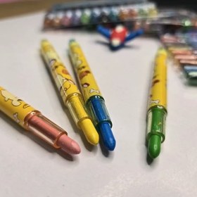 تصویر مداد شمعی 12 رنگ فانتزی 