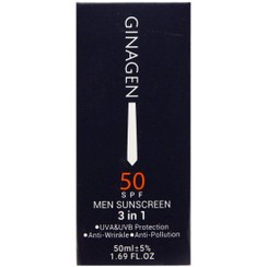 تصویر کرم ضد آفتاب 3 در 1 مردانه GINAGEN ا Ginagen 3 In 1 Sunscreen For Men SPF50 50ml Ginagen 3 In 1 Sunscreen For Men SPF50 50ml
