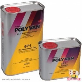 تصویر کیلر و خشک کن پلی وان POLYVAN POLYVAN CLEAR & HARDENER