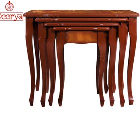 تصویر میز عسلی ۴ تیکه معرق 