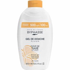 تصویر شامپو بدن بایفاس با عصاره گل‌های بهاری Byphasse Plaisir Shower Gel Tiare Flower 600ml