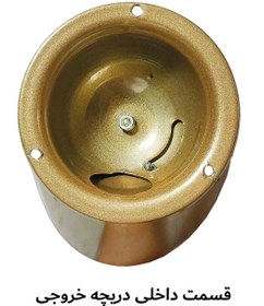 تصویر شیر خروجی سیلو قهوه رنگ طلایی 