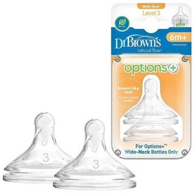 تصویر سرشیشه عریض دکتر براونز ۲ عددی مناسب ۶ ماه به بالا 