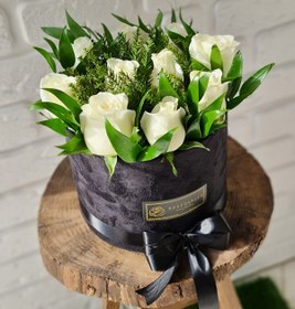 تصویر باکس گل تسلیت رز هلندی کد 205 Funeral Flower Box Code 205