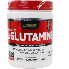 تصویر پودر ال گلوتامین ویثر نوتریشن طعم لیمو 500 گرم Wisser L Glutamin Powder 500 gr