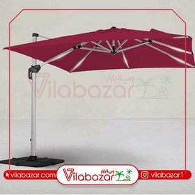 تصویر چتر آلمینیومی مربع 360 درجه (3 در 3 متر) 