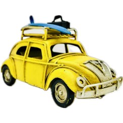 تصویر ماکت دکوری مدل ماشین مینی فولکس طرح کاروان سفری 