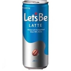 تصویر آیس کافی (قهوه سرد ) قوطی لته 240ml لتس بی/Lets Be Ice coffee, Latte